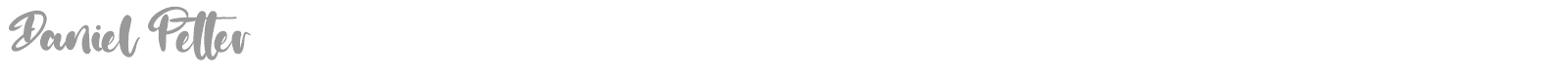 Daniel Petter font preview